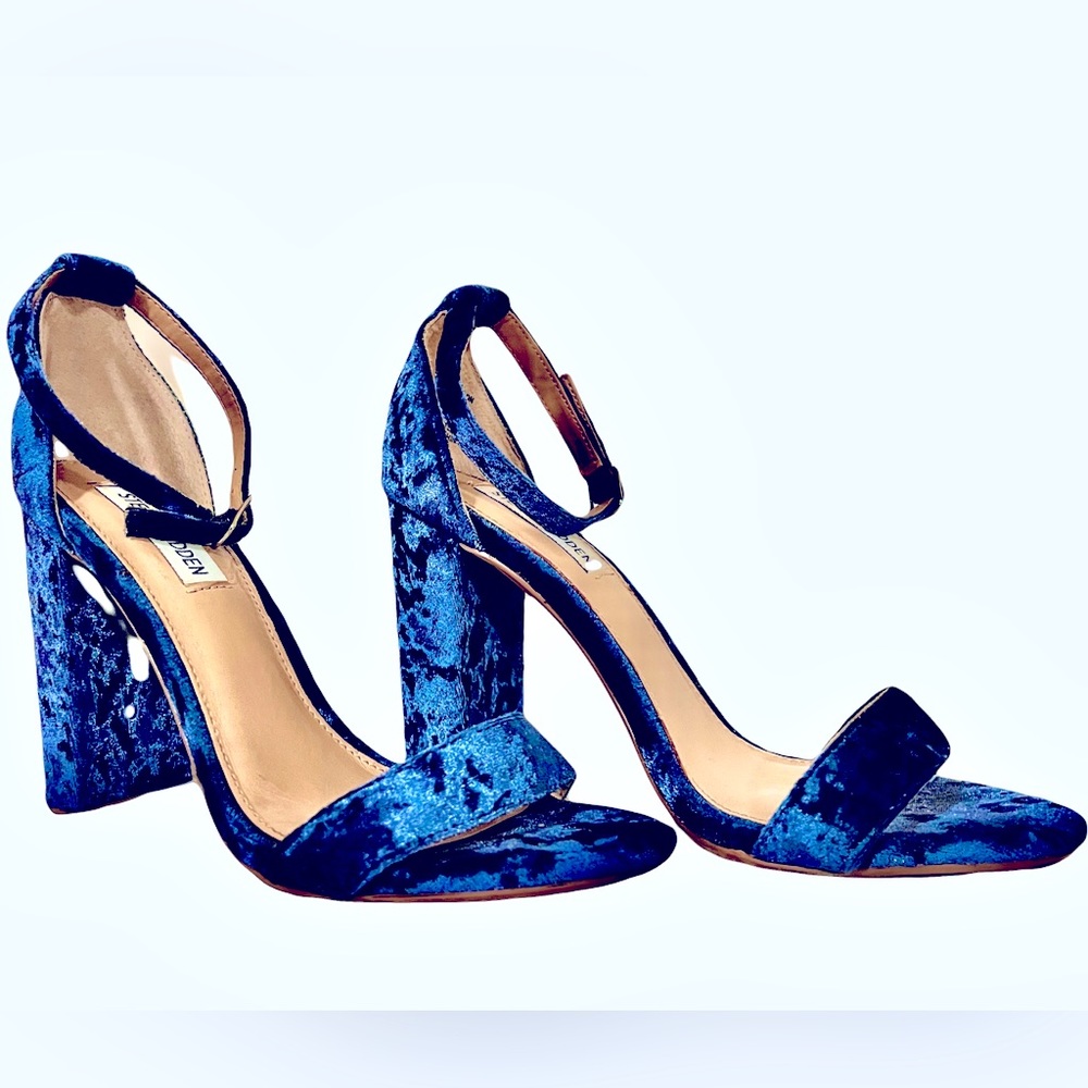 EUC Velour Steve Madden Heels